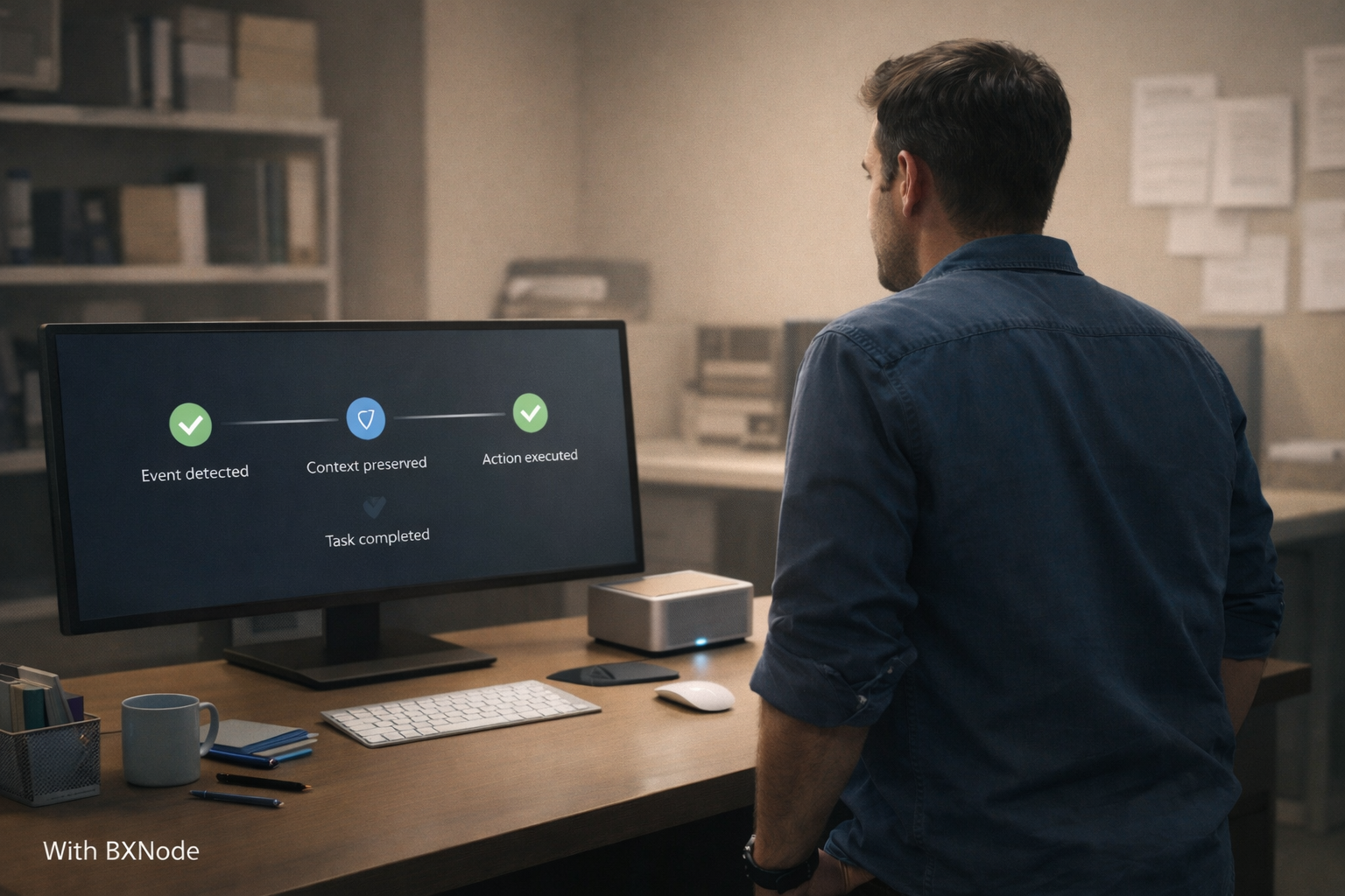 Operations with BXNode - Continuous execution, human oversight only where needed